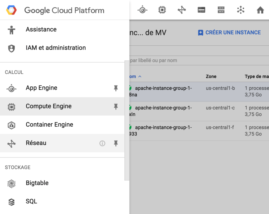 Réseau - Google Cloud Platform