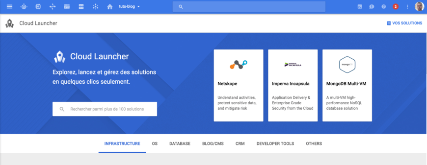 Cloud Launcher - Google Cloud Platform