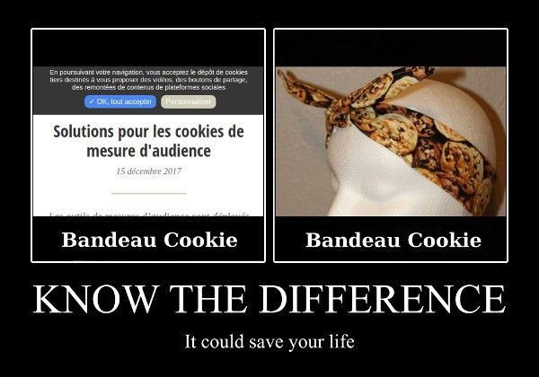 Bandeau Cookie - learn the difference