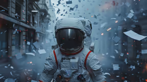 Astronaute revenant de mission