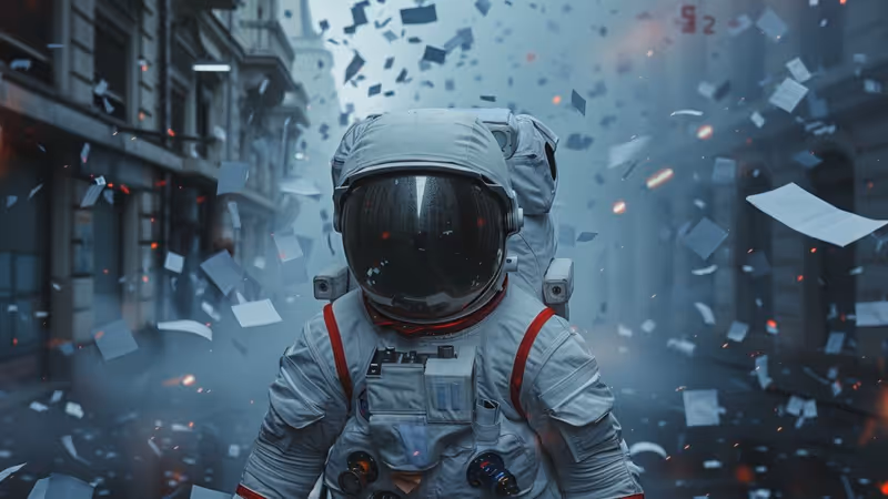 Astronaute revenant de mission